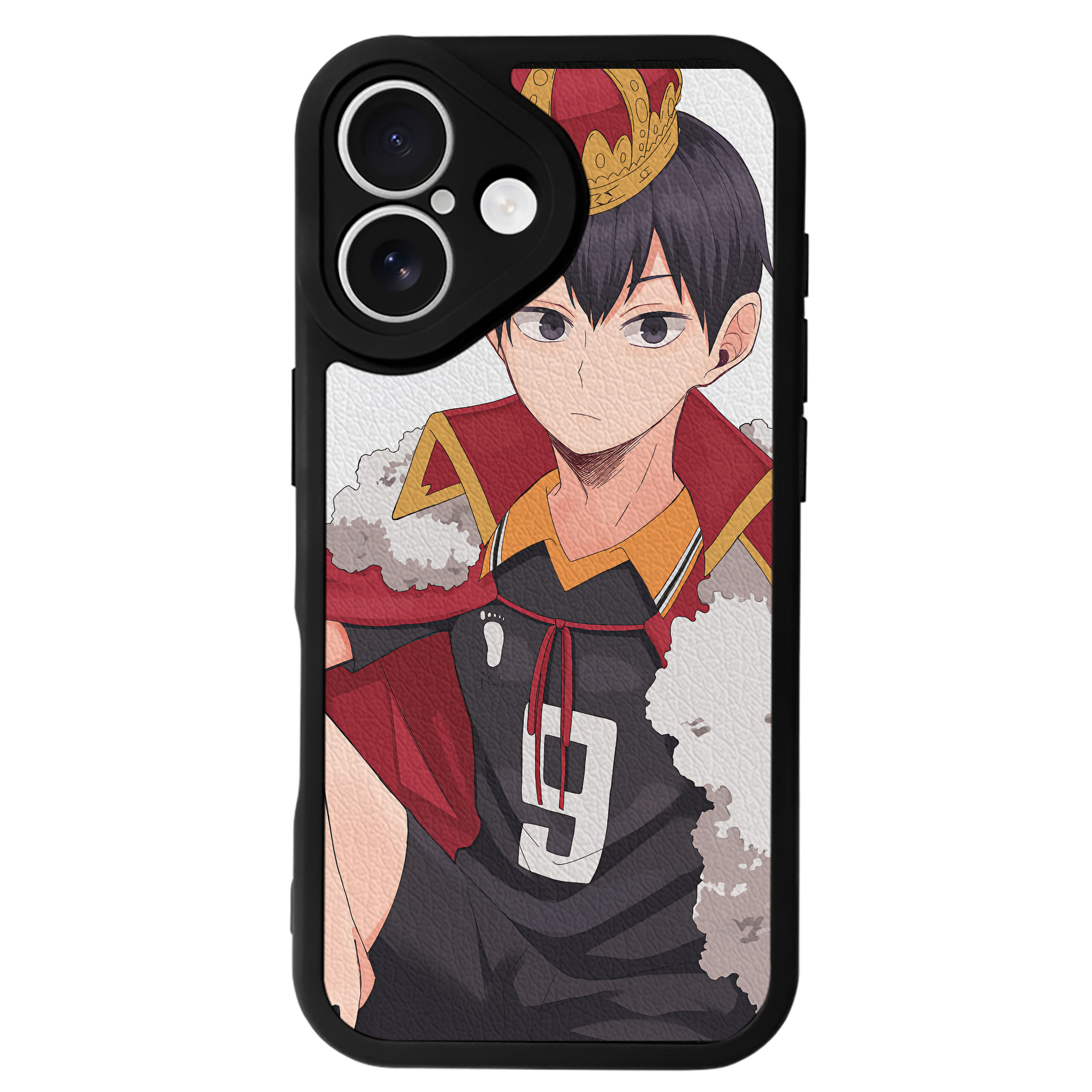 （画像用） ハイキュー!! Haikyu!! 【iPhone 16シリーズ対応】シリコンスマホケース（レザー調） 材質：シリコン
